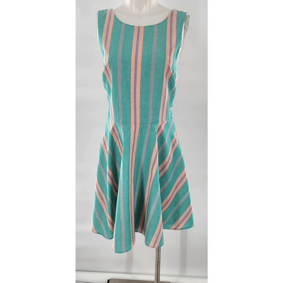 JODI Kristopher Striped Open Back Dress NWOT - Picture 1 of 6